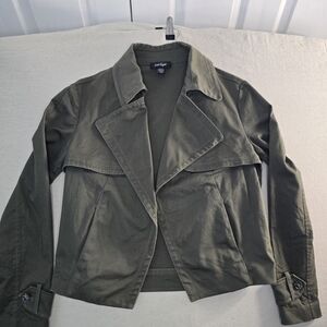Lord & Taylor Dark Green Utility Jacket